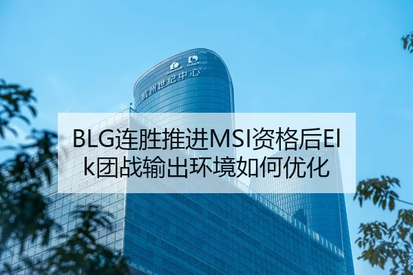 BLG连胜推进MSI资格后Elk团战输出环境如何优化